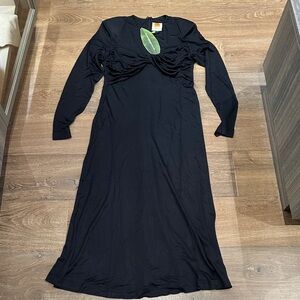 FARM Rio Black Long Sleeve Dress